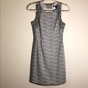 Banana Republic Black & White Sheath Dress Sz 0